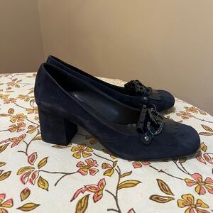 Italian heeled shoes 100% suede
